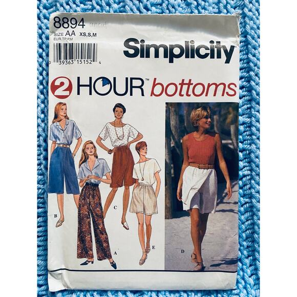 Simplicity 8894 blouse pants shorts pattern - Picture 1 of 5